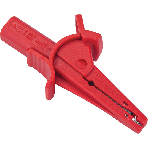 Pince crocodile rouge pour le v&eacute;rificateur disolement haute tension R5002 Planification Entrepots Molloy
