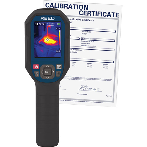Thermal Imaging Camera with Calibration Certificate, 160 x 120 pixels, 14° - 752°C (-10° - 400°F), 50 mK Planification Entrepots Molloy