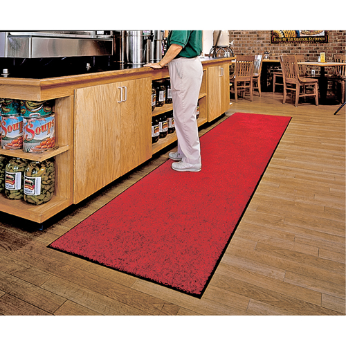 Tapis ColorStar, Essuie-pieds, 3' x 5' x 3/8", Rouge/noir Planification Entrepots Molloy