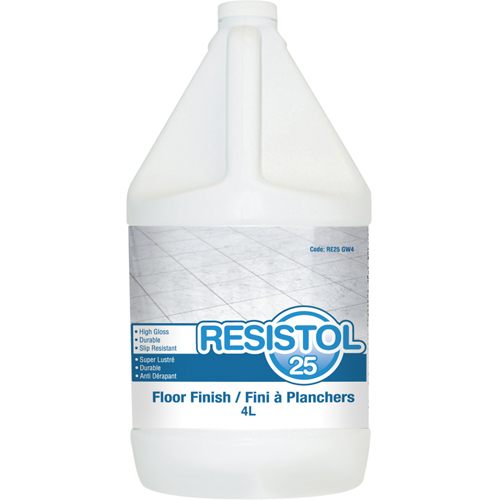 Resistol 25 Floor Finishes, 4 L, Jug Planification Entrepots Molloy