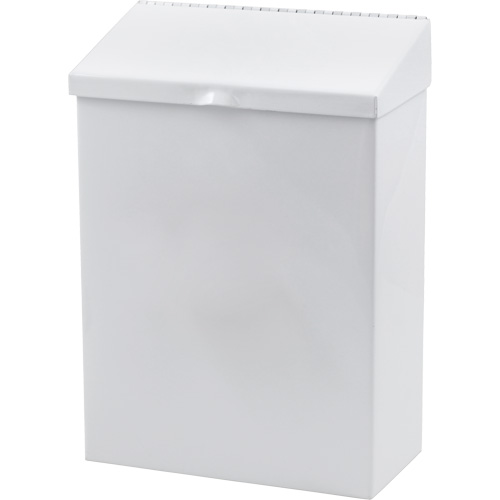 R&eacute;cipient en m&eacute;tal pour les produits menstruels Health Gards Planification Entrepots Molloy