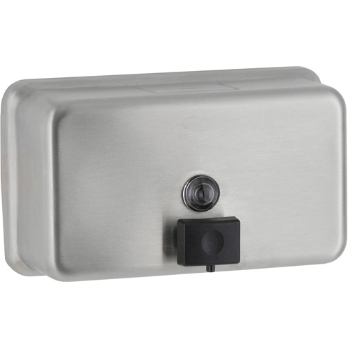 Surface-Mounted Horizontal Soap Dispenser, Push, 1200 ml Capacity Planification Entrepots Molloy