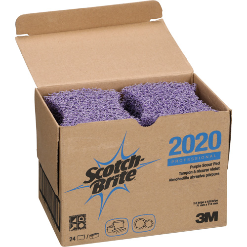 Scotch-Brite Purple Scour Pad, 4-1/2" L x 2-4/5" W Planification Entrepots Molloy
