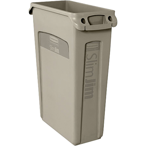 Contenants Slim Jim a/canaux de ventilation, Plastique, 23 gal. US Planification Entrepots Molloy