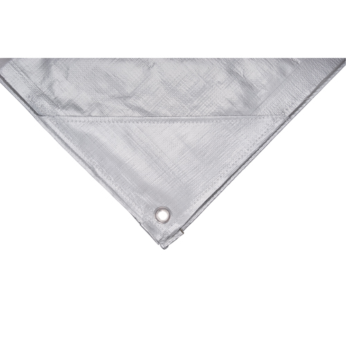 Tarp, Super Heavy-Duty, Silver, 10' x 8' x 12 mils Planification Entrepots Molloy
