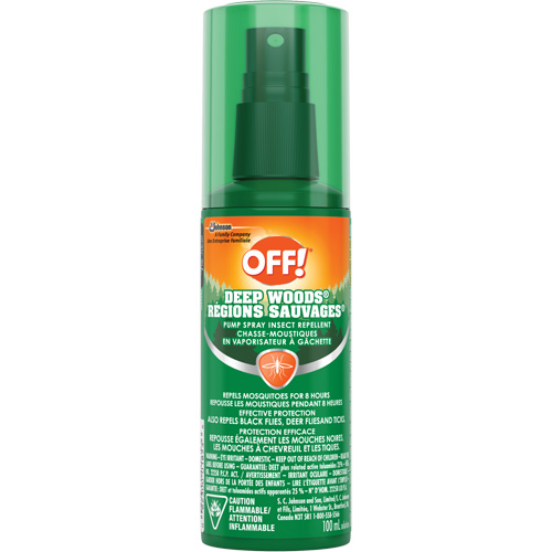 Insectifuge Off! R&eacute;gions sauvages, DEET &agrave; 25 %, Vaporisateur, 100 ml Planification Entrepots Molloy