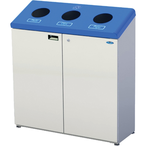 Stations de recyclage autonomes, Vrac, Acier, 53,1 gal. US Planification Entrepots Molloy