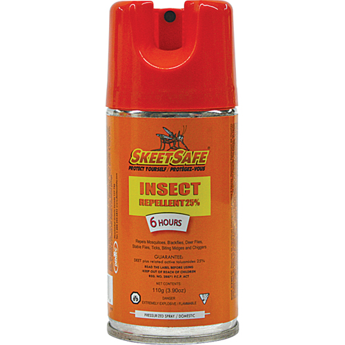 SkeetSafe&reg; Insect Repellent, 25% DEET, Aerosol, 3.9 oz. Planification Entrepots Molloy