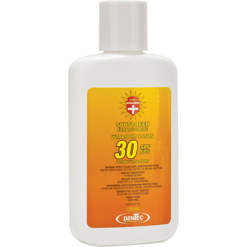 &eacute;cran solaire Shield, FPS 30, Lotion Planification Entrepots Molloy