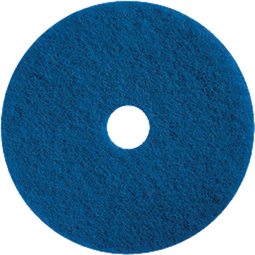 Floor Maintenance Pads, 15", Cleaning/Scrubbing, Blue Planification Entrepots Molloy