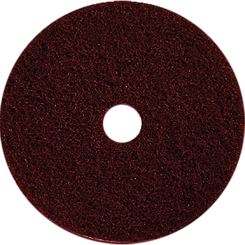 Floor Maintenance Pads, 17", Stripping, Brown Planification Entrepots Molloy