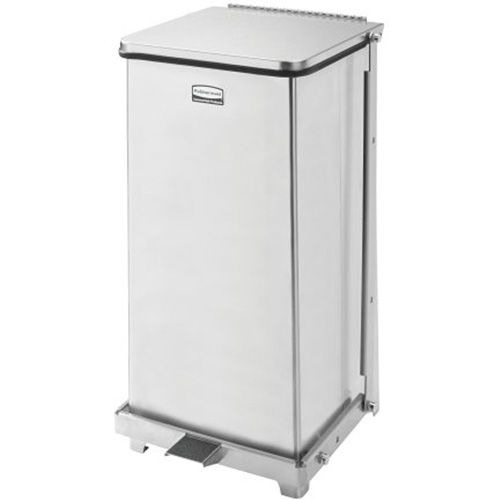 Defenders&reg; Square Step Can with Liner, Stainless Steel, 6.5 US gal. Capacity Planification Entrepots Molloy