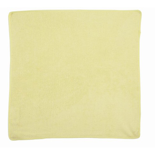 Chiffon de nettoyage pour travaux l&eacute;gers, Microfibre, Jaune Planification Entrepots Molloy