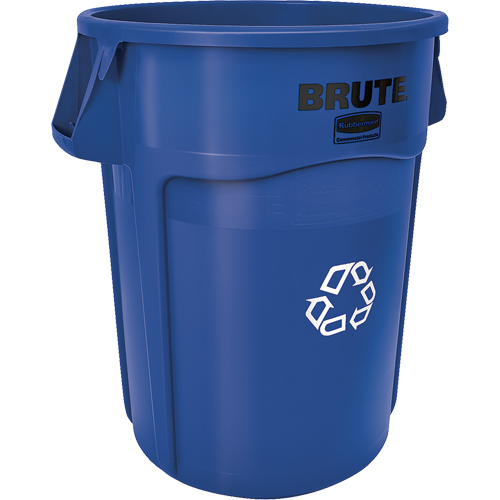 BRUTE&reg; Round Recycling Containers, Bulk, Plastic, 44 US gal. Planification Entrepots Molloy