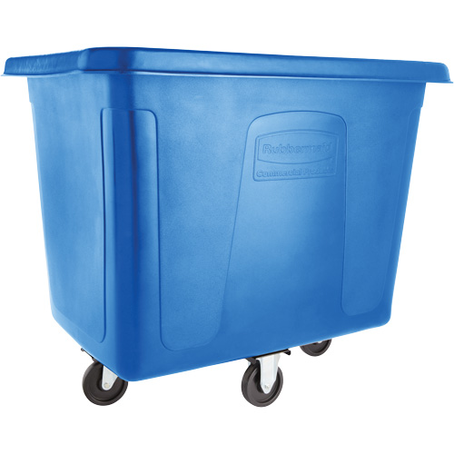 Chariot cubique, Plastique recycl&eacute; noir, 38" lo x 26" la x 28" h, Volume 8 pi³, Capacit&eacute; 300 lb Planification Entrepots Molloy