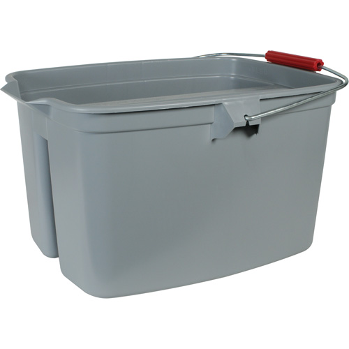 Double Utility Pail, 5 US Gal. (20 qt.) Capacity, Grey Planification Entrepots Molloy