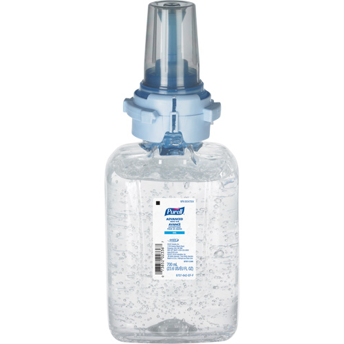 D&eacute;sinfectant avanc&eacute; pour les mains pour distributeur ADX-7 de GOJO, 700 ml, Recharge, 70 % alcool Planification Entrepots Molloy