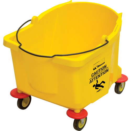 Mop Bucket, 9.5 US Gal. (38 qt.) Capacity, Yellow Planification Entrepots Molloy