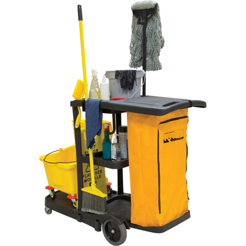 Janitor Cleaning Cart Planification Entrepots Molloy