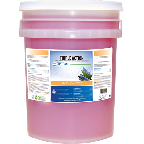 Nettoyant et d&eacute;graissant d&eacute;sinfectant Triple Action, 20 L, Seau Planification Entrepots Molloy