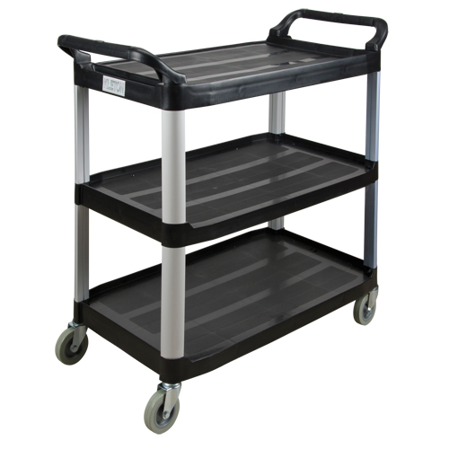 Utility Cart, 3 Tiers, 19-3/4" x 37-1/2" x 40-1/4", 250 lbs. Capacity Planification Entrepots Molloy