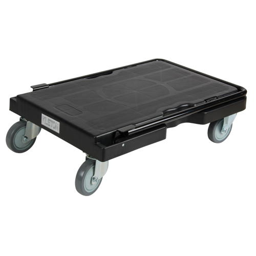 Trolley, 31-3/4" L x 20-1/2" W, 500 lbs. Cap., Rubber Wheels Planification Entrepots Molloy