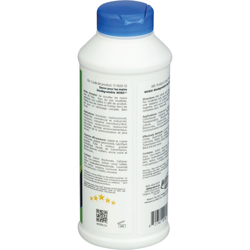 Biodegradable Hand Cleaner, Powder, 0.406 lbs., Bottle, Scented Planification Entrepots Molloy
