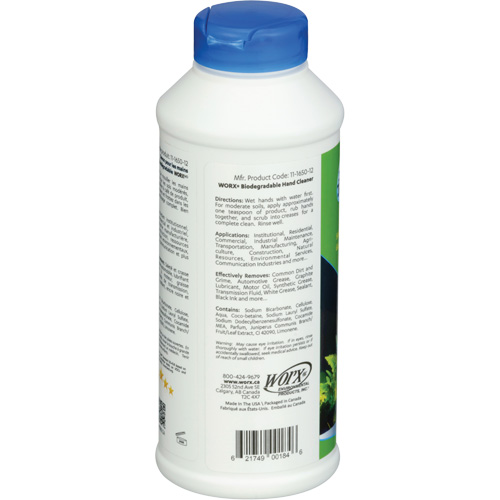 Biodegradable Hand Cleaner, Powder, 0.406 lbs., Bottle, Scented Planification Entrepots Molloy