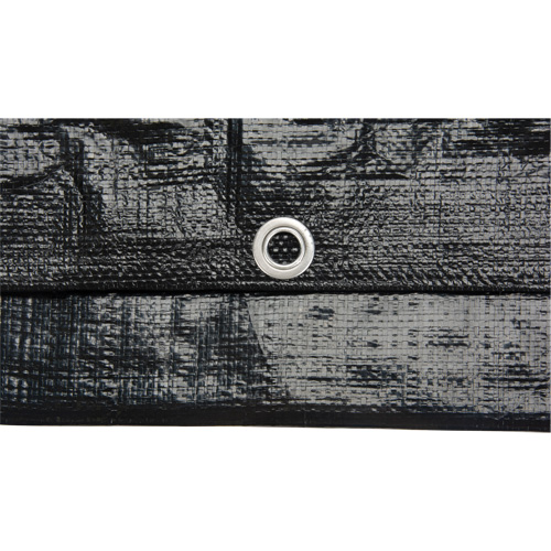 Tarp, Light Industrial Duty, Black, 6' x 8' x 8 mils Planification Entrepots Molloy