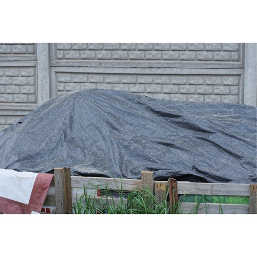 Tarp, Light Industrial Duty, Black, 6' x 8' x 8 mils Planification Entrepots Molloy