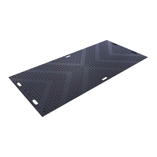 LibertyMat&reg; Medium-Duty Ground Protection, 4' x 8', High Density Polyethylene, Textured, Black Planification Entrepots Molloy
