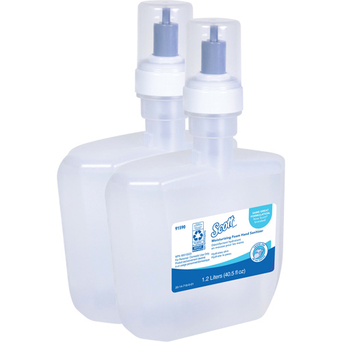 D&eacute;sinfectant moussant et hydratant pour les mains Pro de Scott, 1200 ml, Cartouche de recharge, 62% alcool Planification Entrepots Molloy