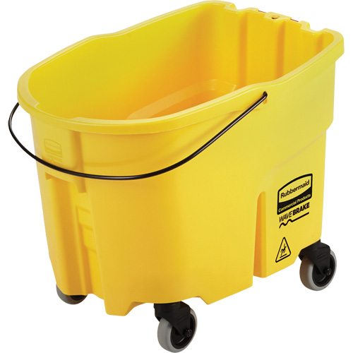 Wavebrake&reg; Mop Bucket, 8.75 US Gal. (35 qt.) Capacity, Yellow Planification Entrepots Molloy