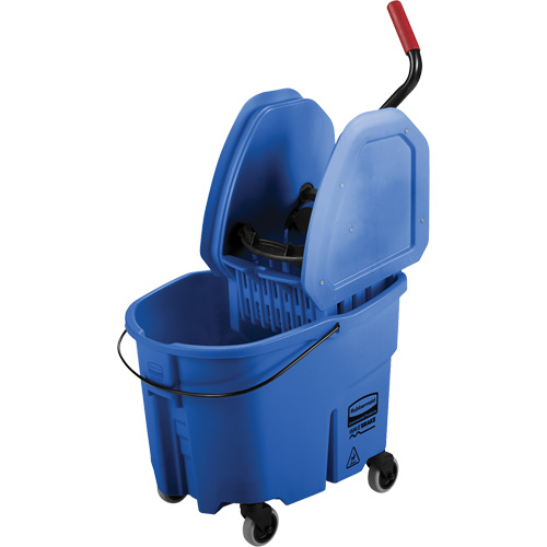 WaveBrake&reg; Mop Bucket & Wringer Combo Pack, Down Press, 8.75 US Gal.(35 Quart), Blue Planification Entrepots Molloy