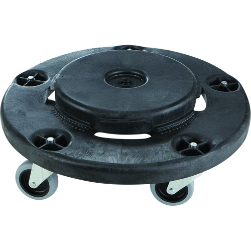 Socle roulant silencieux Brute, Poly&eacute;thyl&egrave;ne, Noir, Convient aux contenants 26-1/2" dia. Planification Entrepots Molloy