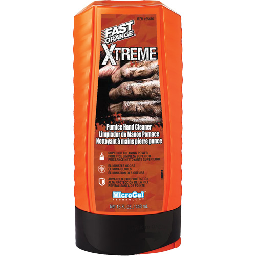 Nettoyant professionnel pour les mains Xtreme, Pierre ponce, 443 ml, Bouteille, Orange Planification Entrepots Molloy