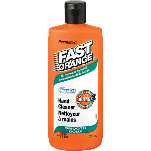 Nettoyant &agrave; mains, Pierre ponce, 220 ml, Bouteille, Orange Planification Entrepots Molloy