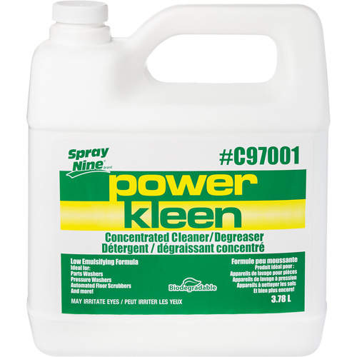 Produit nettoyant pour nettoyeur de pi&egrave;ces Power Kleen, 4 L, Cruche Planification Entrepots Molloy