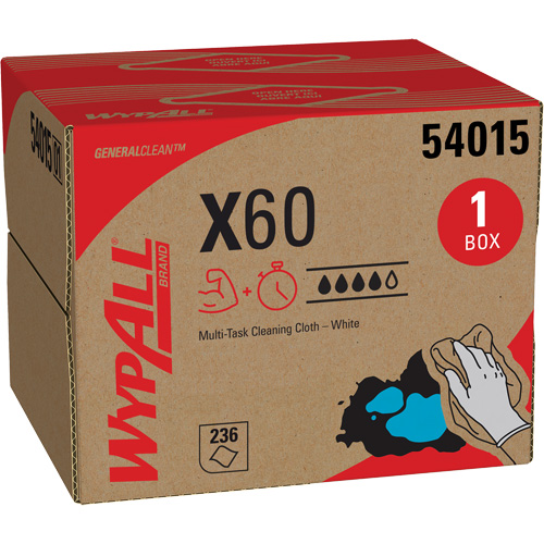 X60 Wipers, All-Purpose, 16-3/4" L x 11" W Planification Entrepots Molloy