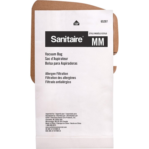 Sac d'aspirateur standard, 1 gal. US Planification Entrepots Molloy
