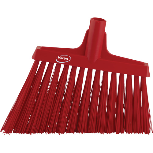 T&ecirc;te de balai oblique, Crins Extra-ferme, 12", Polyester, Rouge Planification Entrepots Molloy