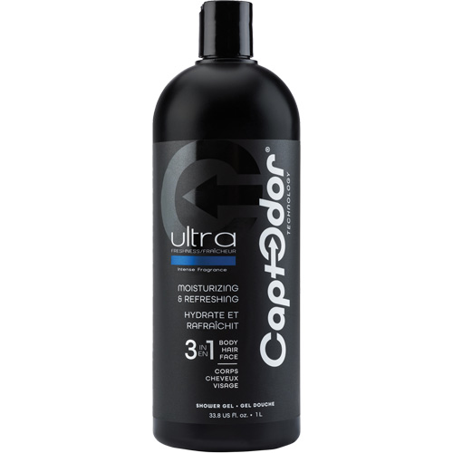 Gel douche 3 en 1, 1000 ml, Ultra fraîcheur, Bouteille Planification Entrepots Molloy