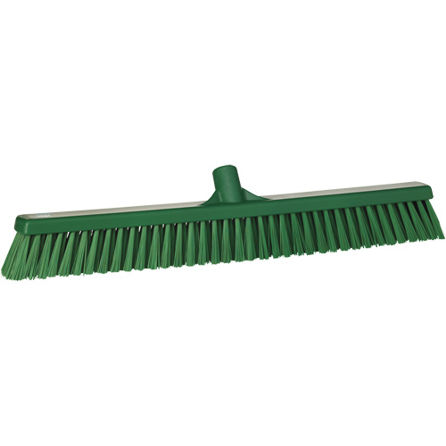 Balai-brosse &agrave; soies combin&eacute;es, Crins Cors&eacute;/Fin, 24", Polyester, Vert Planification Entrepots Molloy