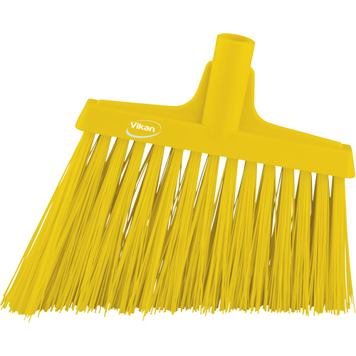 T&ecirc;te de balai oblique, Crins Extra-ferme, 12", Polyester, Jaune Planification Entrepots Molloy