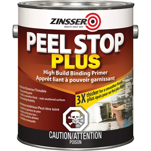 Peel Stop&reg; Plus High Build Binding Primer, 3.78 L, Gallon, White Planification Entrepots Molloy
