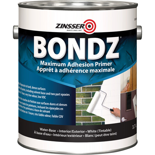Appr&ecirc;t &agrave; adh&eacute;rence maximale Bondz, 3,78 L, Gallon, Blanc Planification Entrepots Molloy