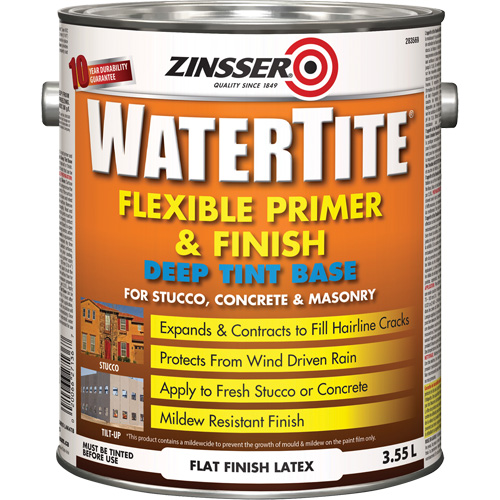 Watertite&reg; Weatherproof Flexible Primer & Finish, 3.55 L, Gallon, Deep Tint Base Planification Entrepots Molloy