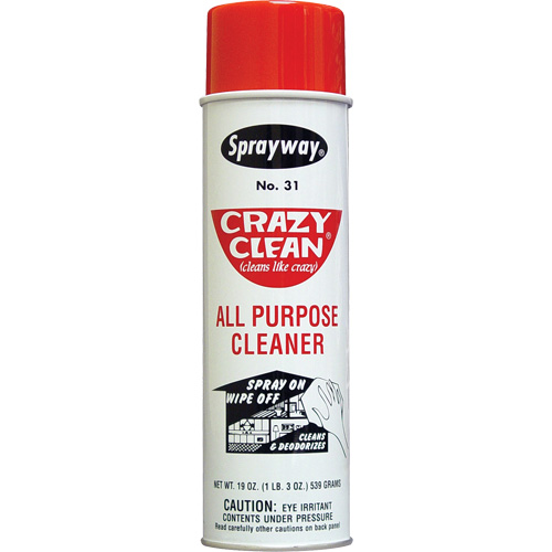 Crazy Clean&reg; All Purpose Cleaner, 20 oz., Aerosol Can Planification Entrepots Molloy