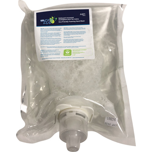 Eco-Friendly Hand Soap, Foam, 1 L, Unscented Planification Entrepots Molloy