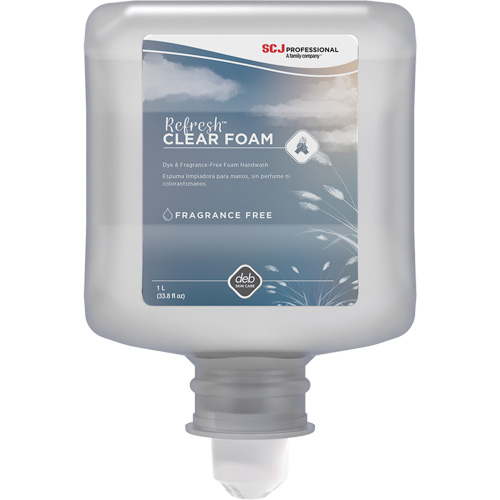 Refresh Clear Handwash, Foam, 1 L, Unscented Planification Entrepots Molloy